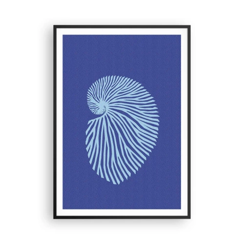 Poster in cornice nera - La nascita della conchiglia - 70x100 cm