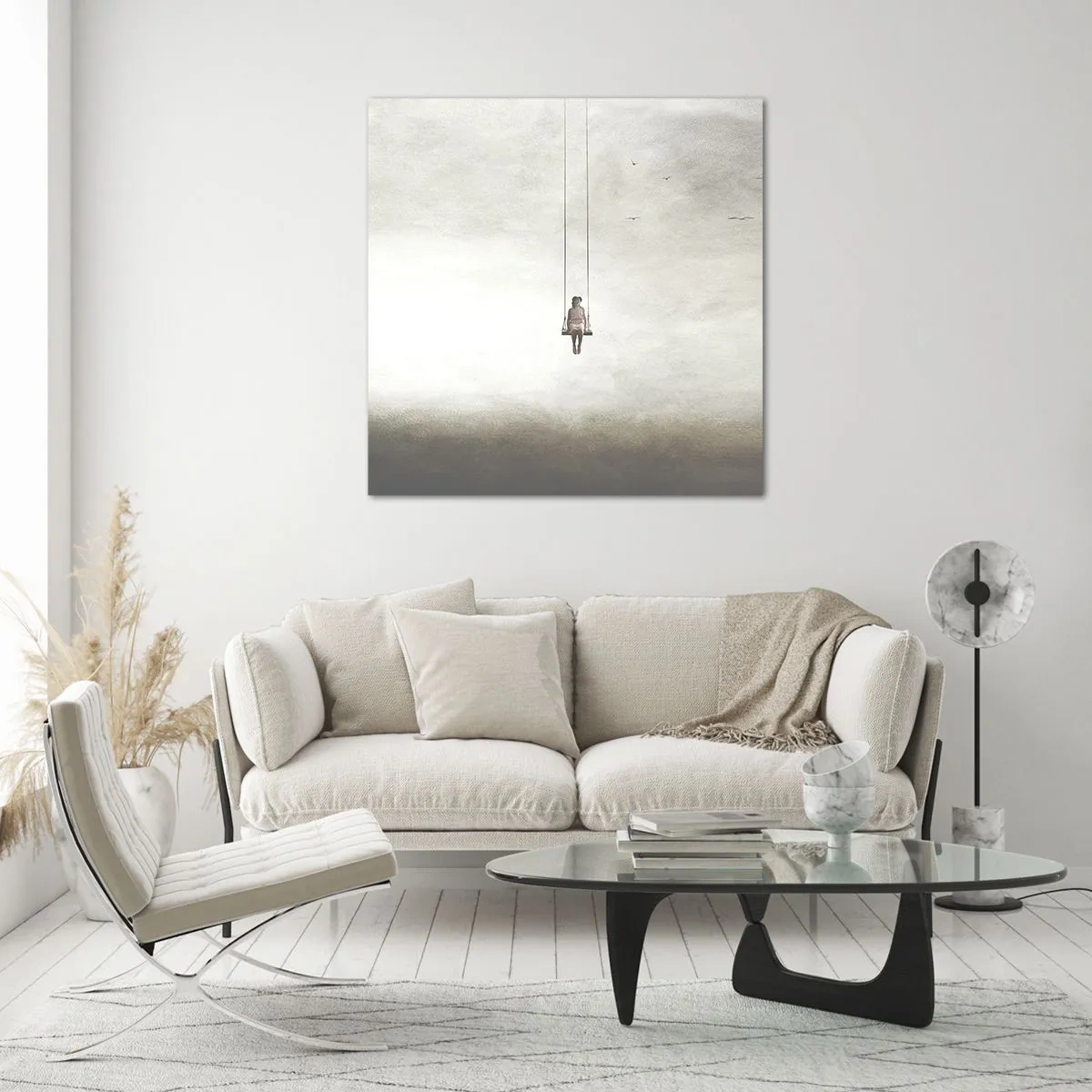 Quadro su vetro - Il bambino che è in noi - 30x30 cm