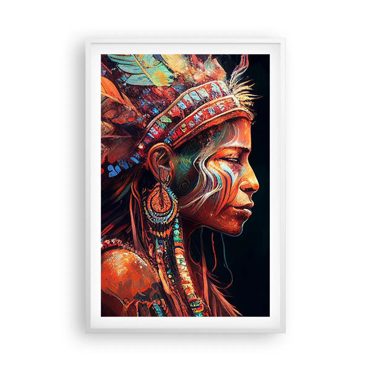 Poster in cornice bianca - Rituale magico - 61x91 cm