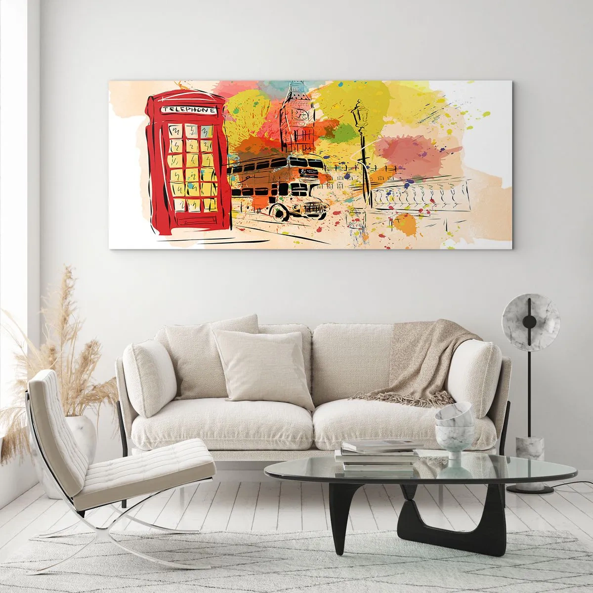 Quadro su vetro - La città della varietà - 100x40 cm