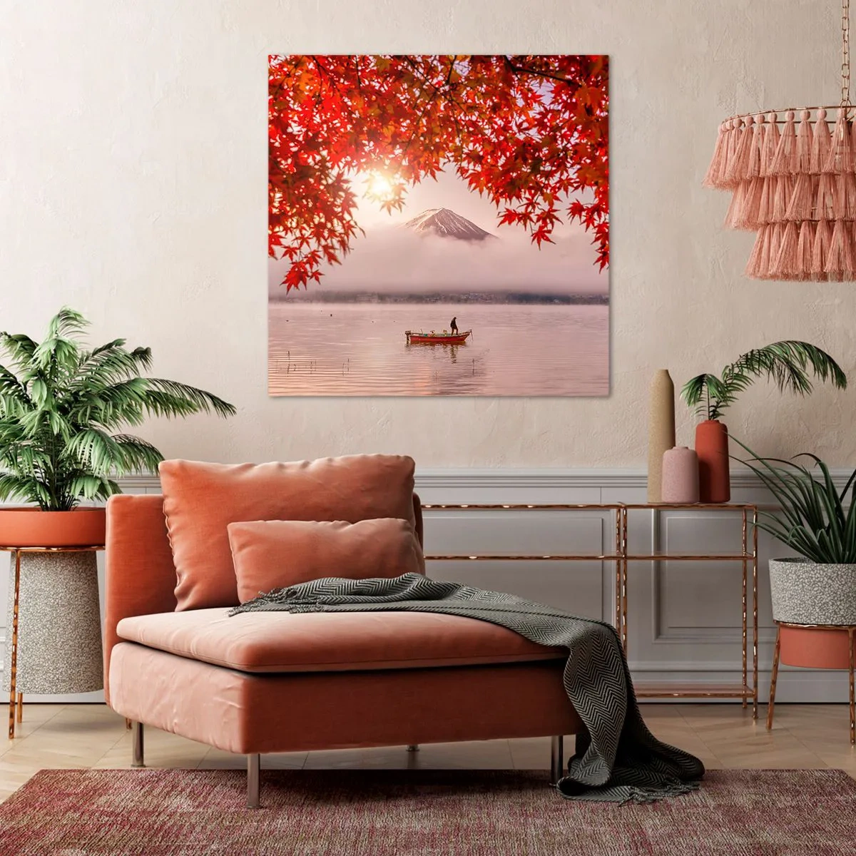 Quadro su tela - Stampe su Tela - Nell'atmosfera del Giappone - 70x70 cm