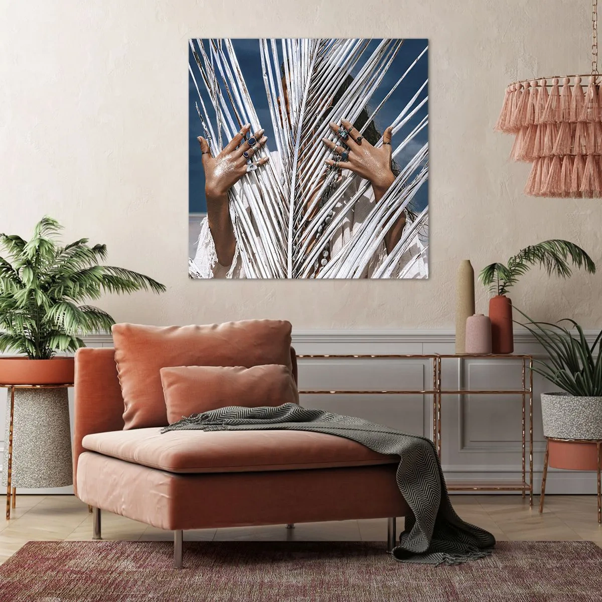 Quadro su tela - Stampe su Tela - La ragazza dello sciamano? - 40x40 cm