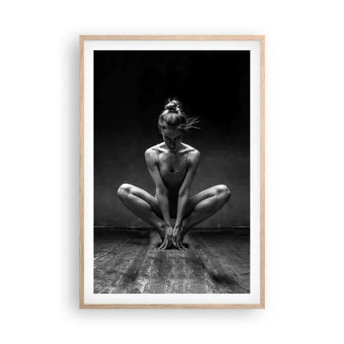 Poster in cornice rovere chiaro - La concentrazione dell'energia della danza - 61x91 cm