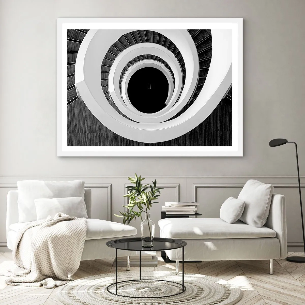 Poster in cornice bianca - Verso l'essenza delle cose - 100x70 cm