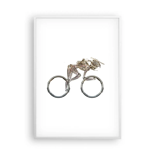 Poster in cornice bianca - Macchina perfetta - 70x100 cm