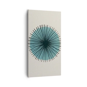 Quadro su tela - Stampe su Tela - Radiosamente nel blu - 55x100 cm