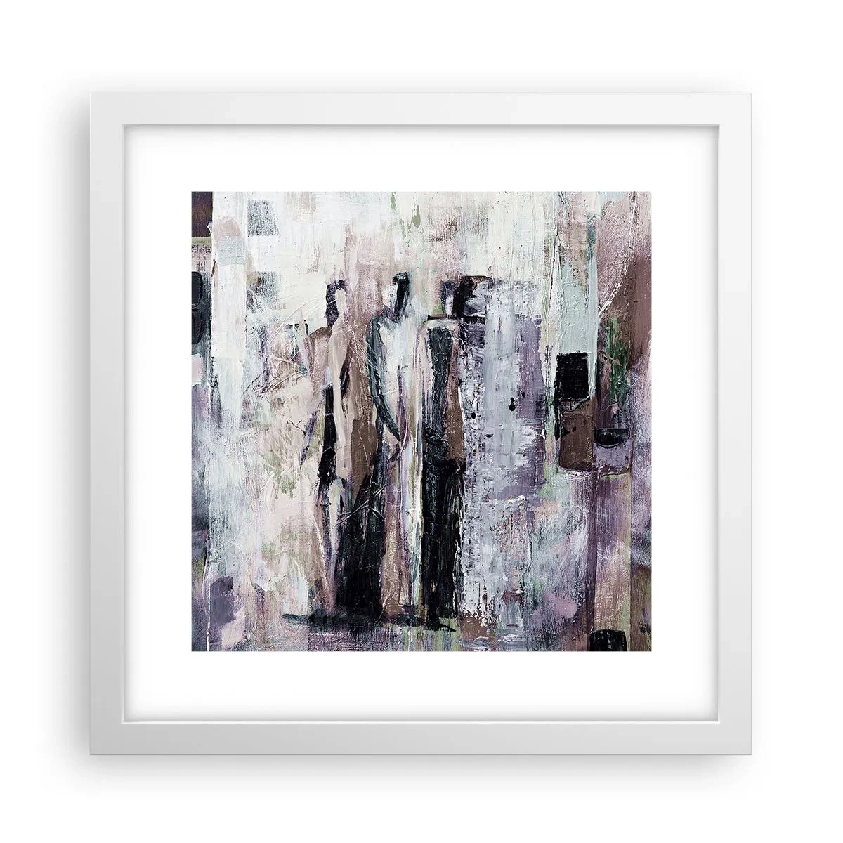 Poster in cornice bianca - Triade misteriosa - 30x30 cm