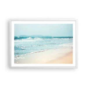 Poster in cornice bianca - Calore e rumore - 70x50 cm