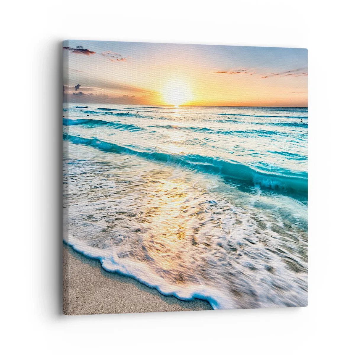 Quadro su tela - Stampe su Tela - Tramonto sul mare - 30x30 cm