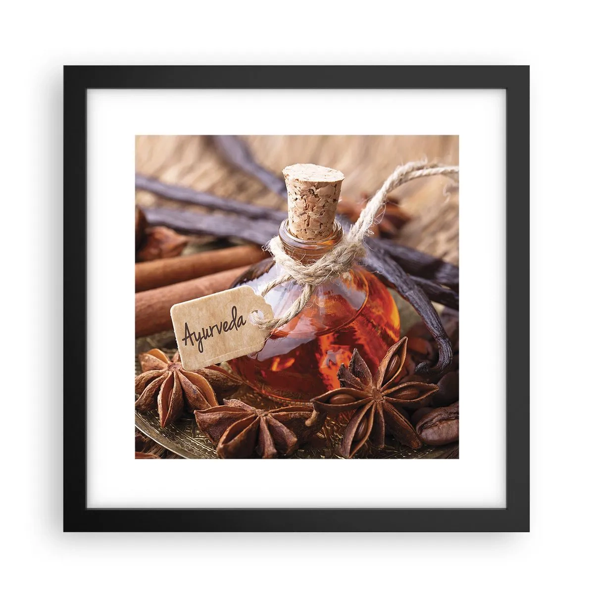 Poster in cornice nera - Verso l'unità del corpo e dell'anima - 30x30 cm