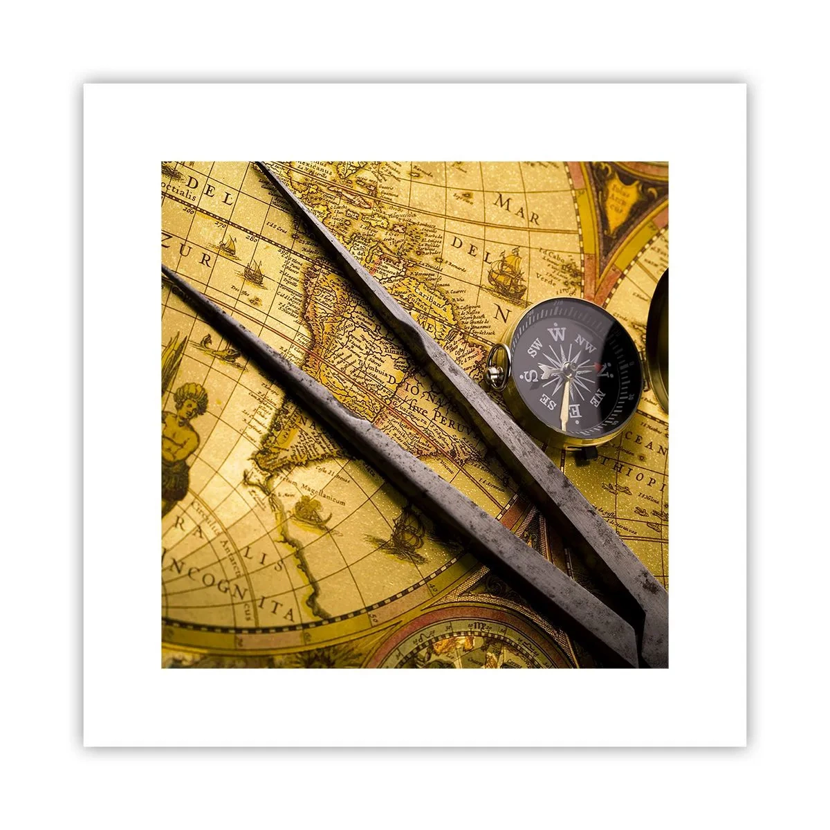 Poster - Dove sono questi tesori? - 30x30 cm