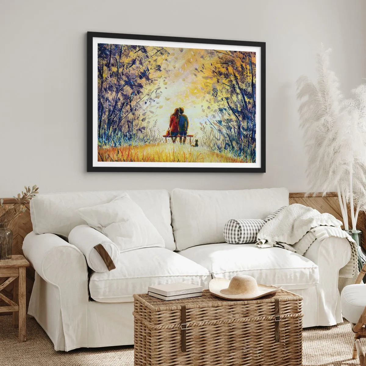 Poster in cornice nera - Attimo magico - 91x61 cm