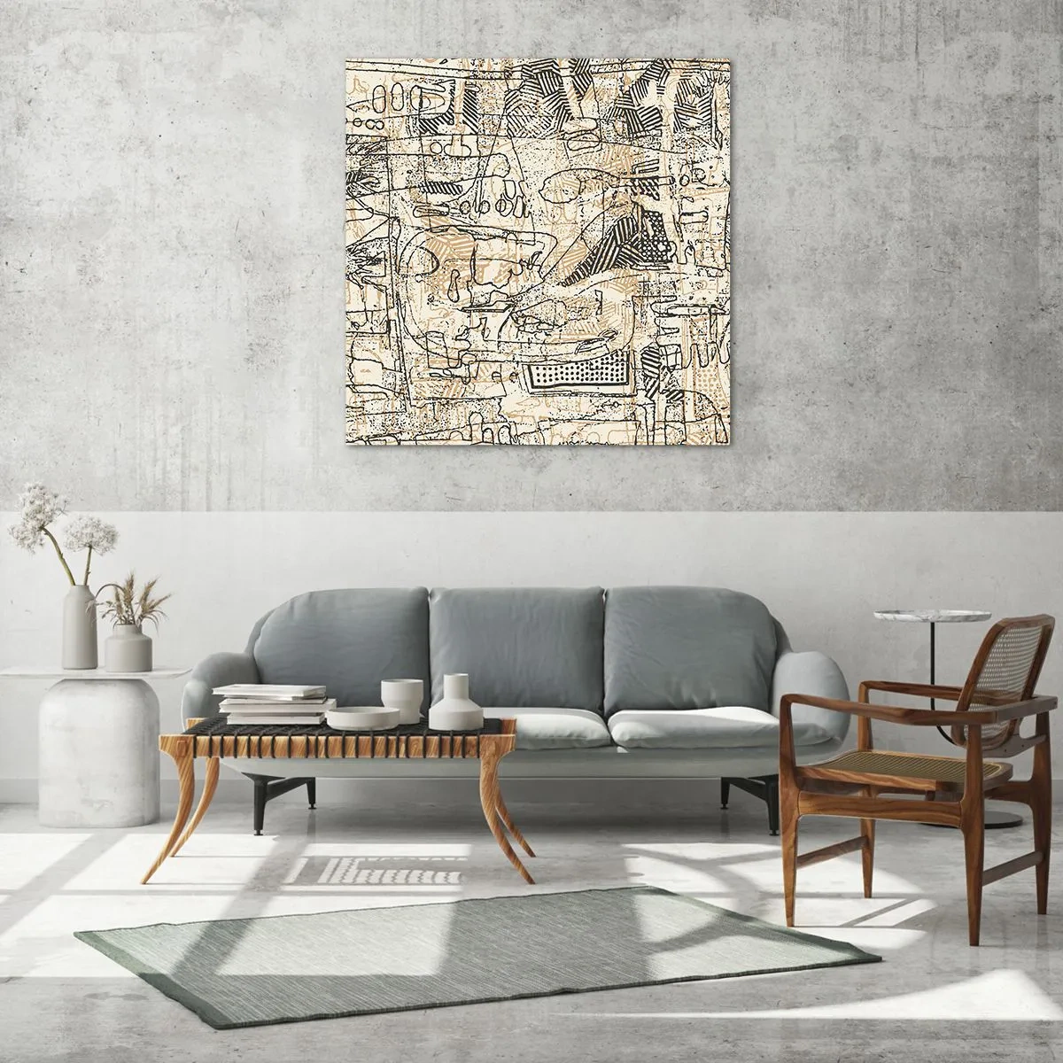 Quadro su vetro - In attesa di essere decifrato - 60x60 cm