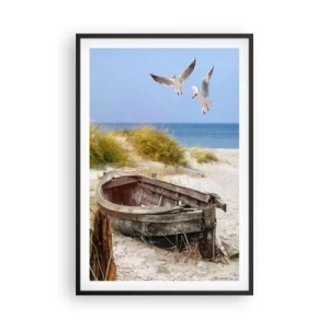 Poster in cornice nera - Bagnate dal vento - 61x91 cm