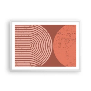 Poster in cornice bianca - Rapporti stretti - 70x50 cm