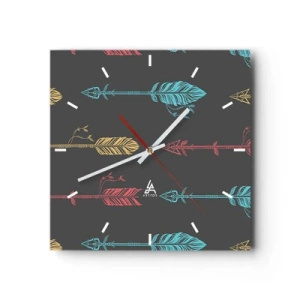 Orologio da parete - Orologio in Vetro - In ordine - 40x40 cm