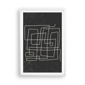 Poster in cornice bianca - Non è così semplice - 61x91 cm