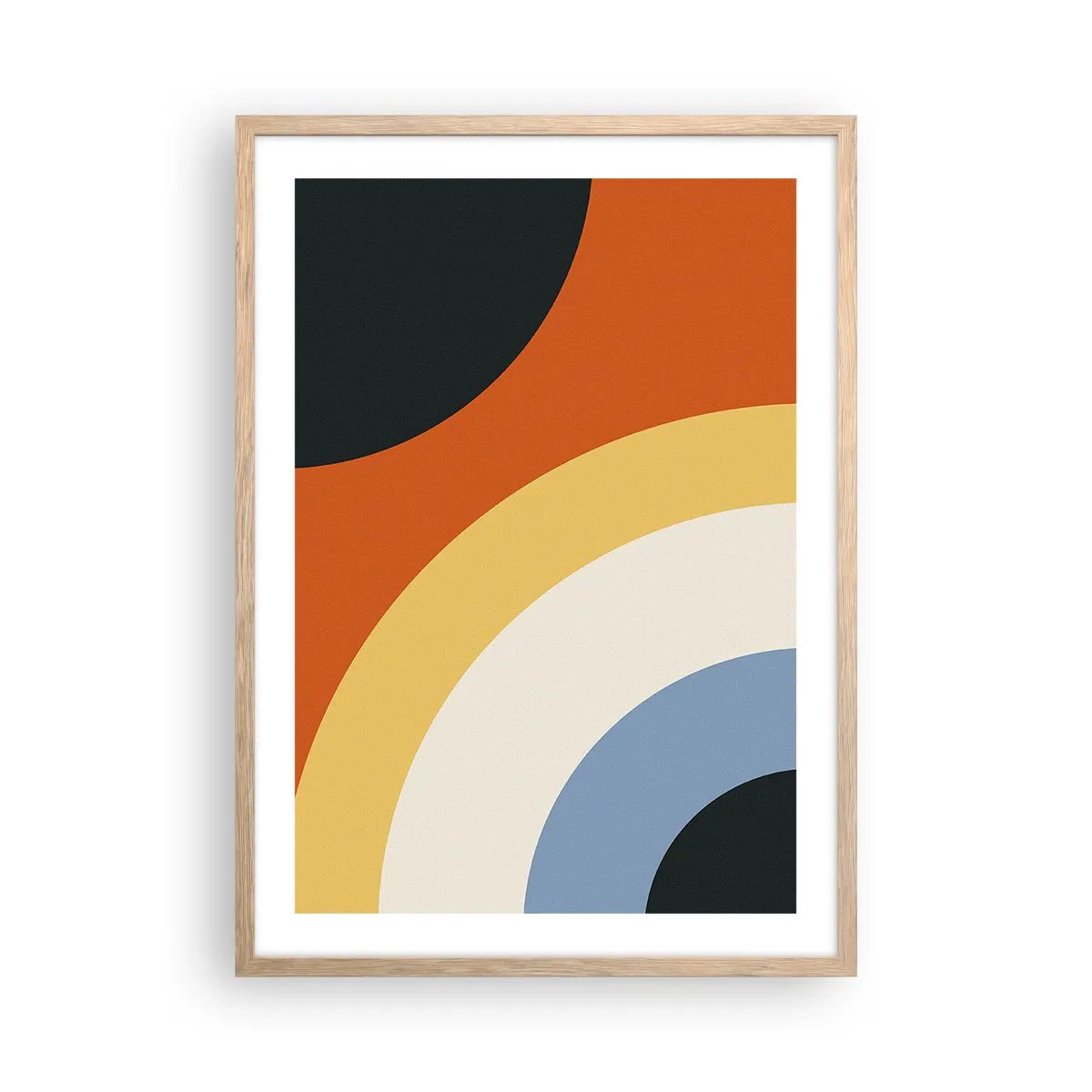 Poster in cornice rovere chiaro - Verso di se - 50x70 cm