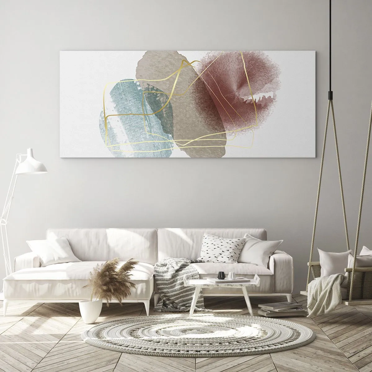 Quadro su vetro - Coralli dello spazio - 100x40 cm