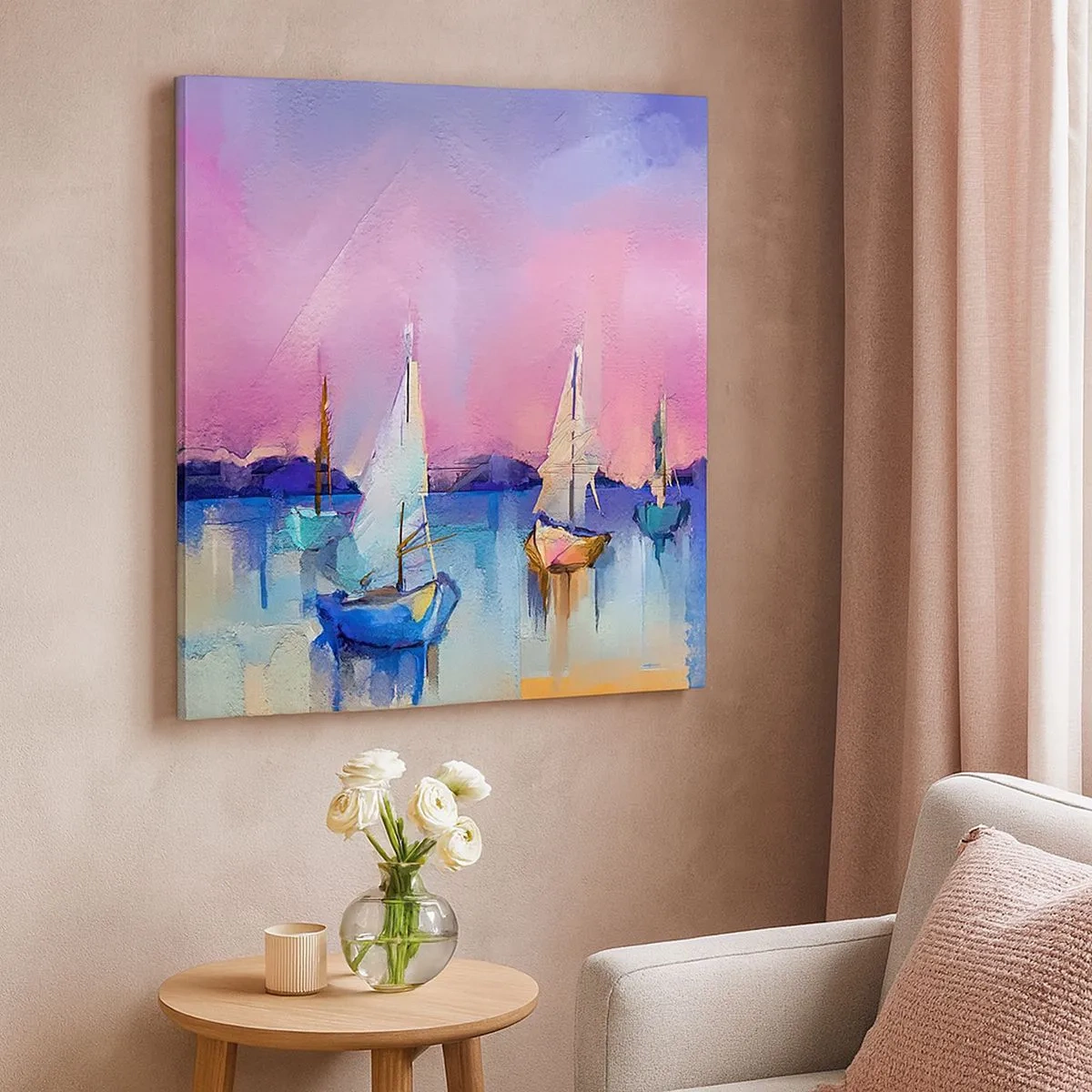 Quadro su tela - Stampe su Tela - Direzione: mare aperto - 30x30 cm