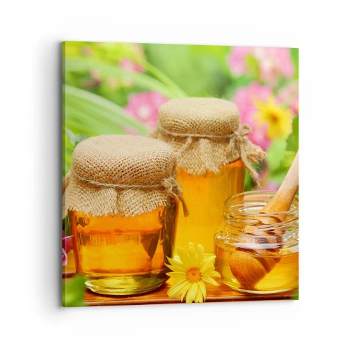 Quadro su tela - Stampe su Tela - Dolce miele di fiori - 70x70 cm