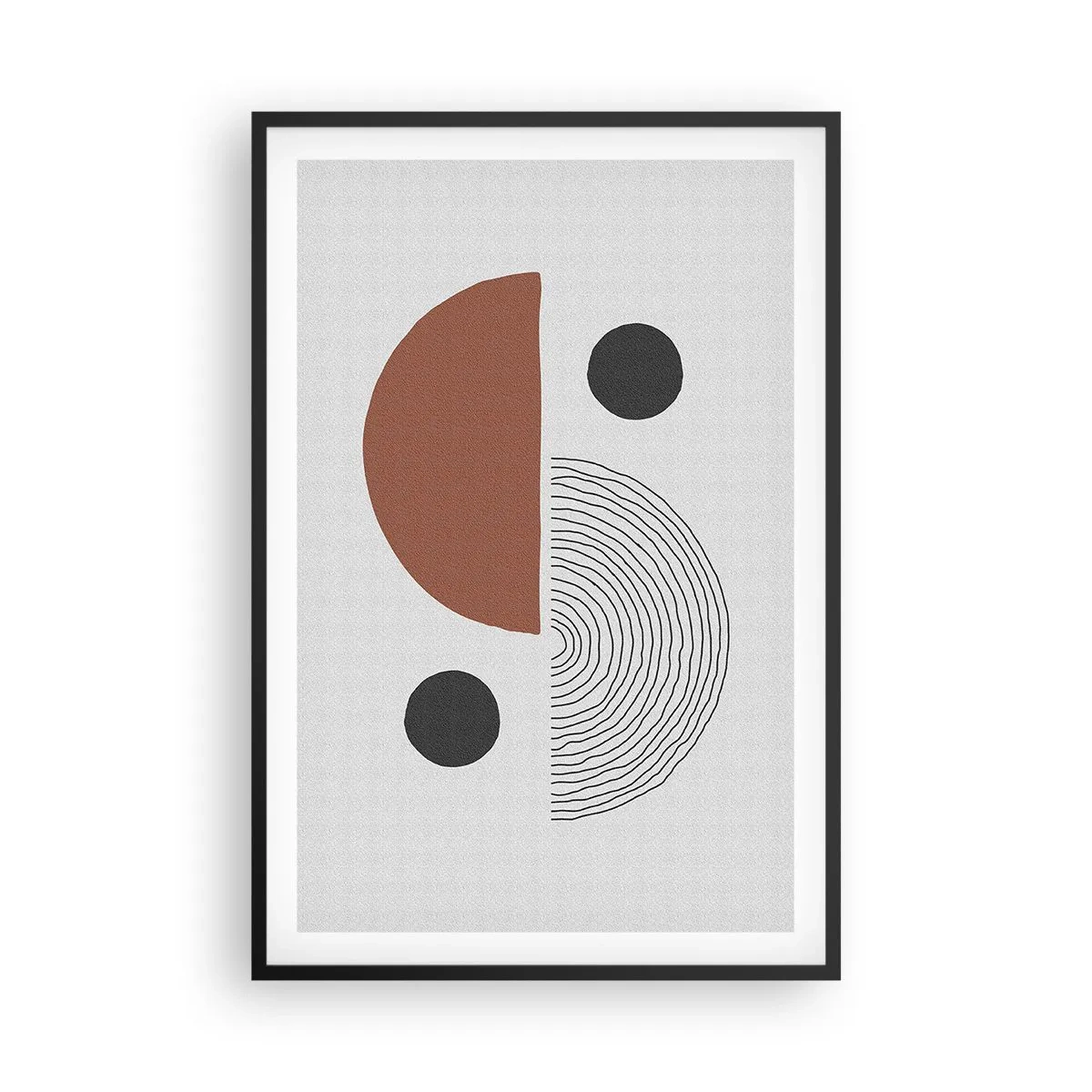 Poster in cornice nera - La perfezione del cerchio - 61x91 cm