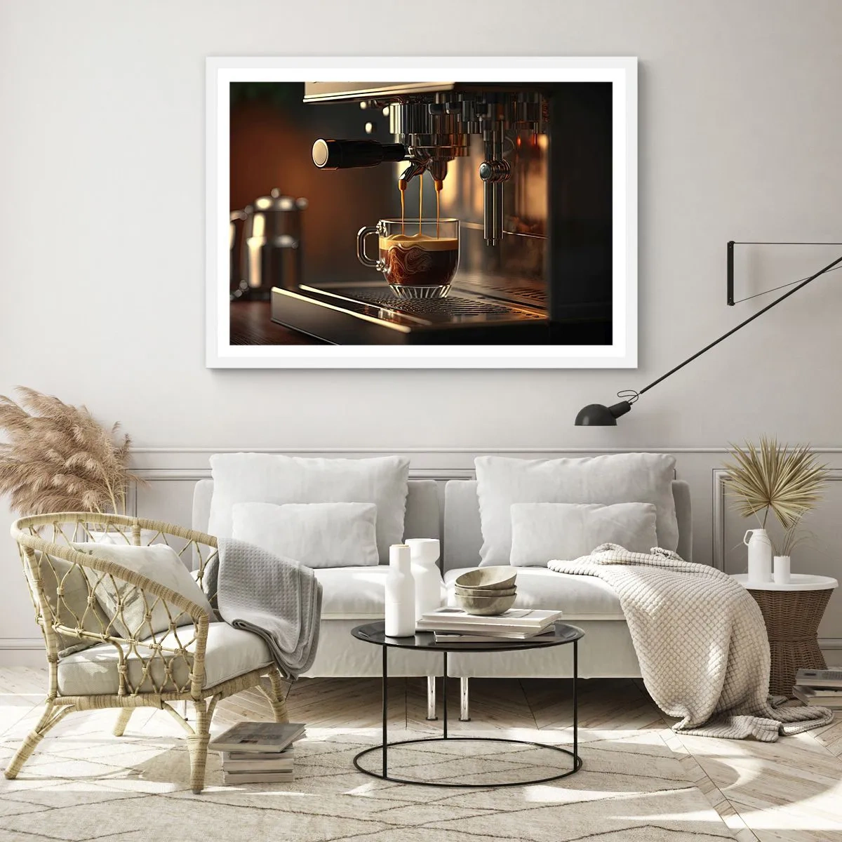 Poster in cornice bianca - Miscela sensuale - 50x40 cm