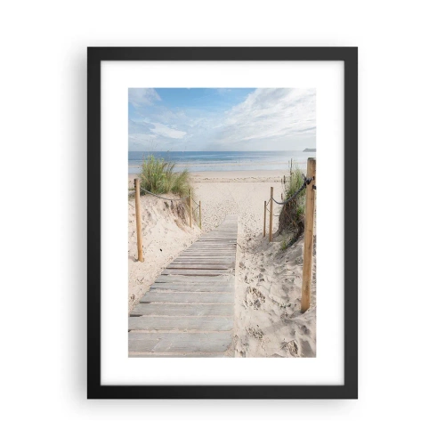 Poster in cornice nera - Fino all'orizzonte - 30x40 cm
