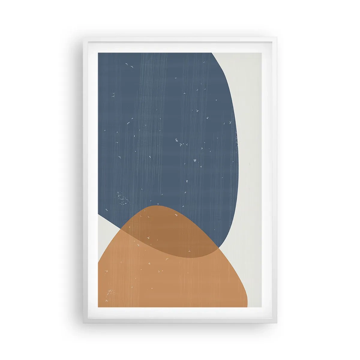Poster in cornice bianca - Ovali e influenze - 61x91 cm