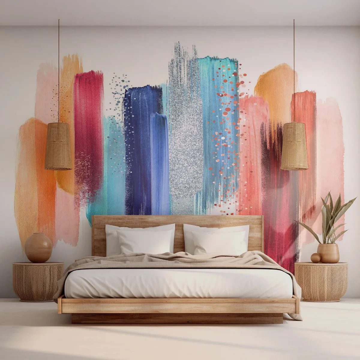 Fotomurali Premium Sand - In alto e in basso - Astrazione, Pezzo, Arte Moderna - 350x256 cm