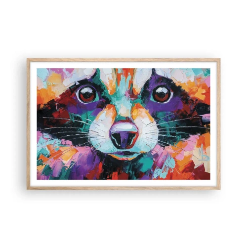 Poster in cornice rovere chiaro - Solo buone emozioni - 91x61 cm