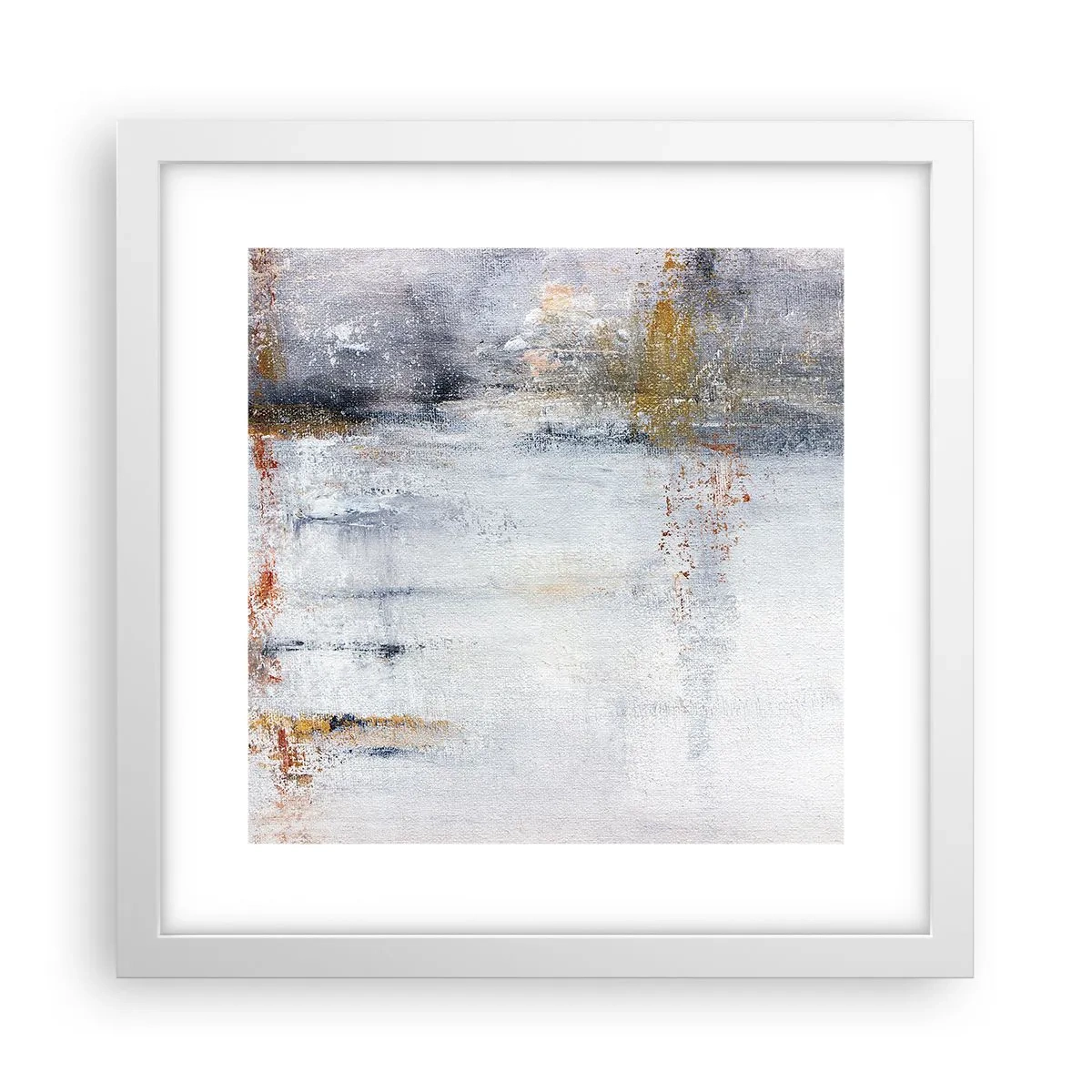 Poster in cornice bianca - Dietro la cortina d'aria - 30x30 cm