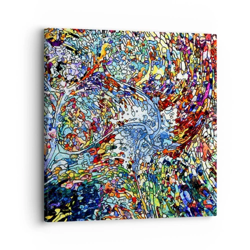 Quadro su tela - Stampe su Tela - Vetrate a gocce - 30x30 cm