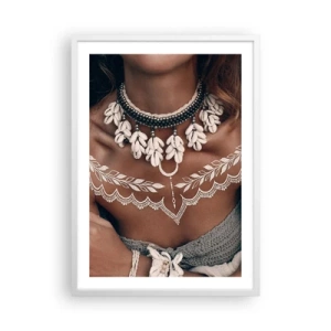 Poster in cornice bianca - Talismani, rituali di femminilità - 50x70 cm