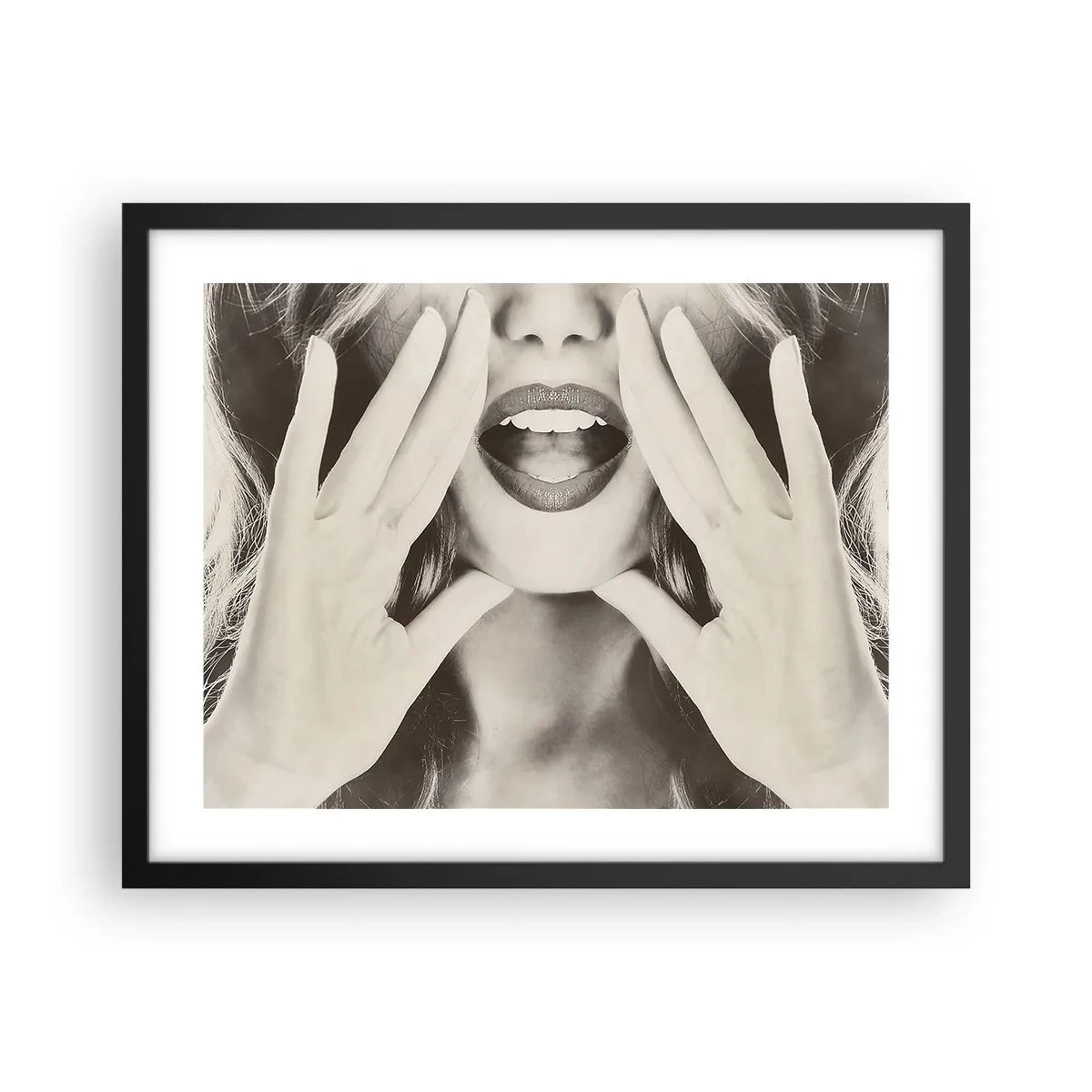 Poster in cornice nera - Arrivo! - 50x40 cm