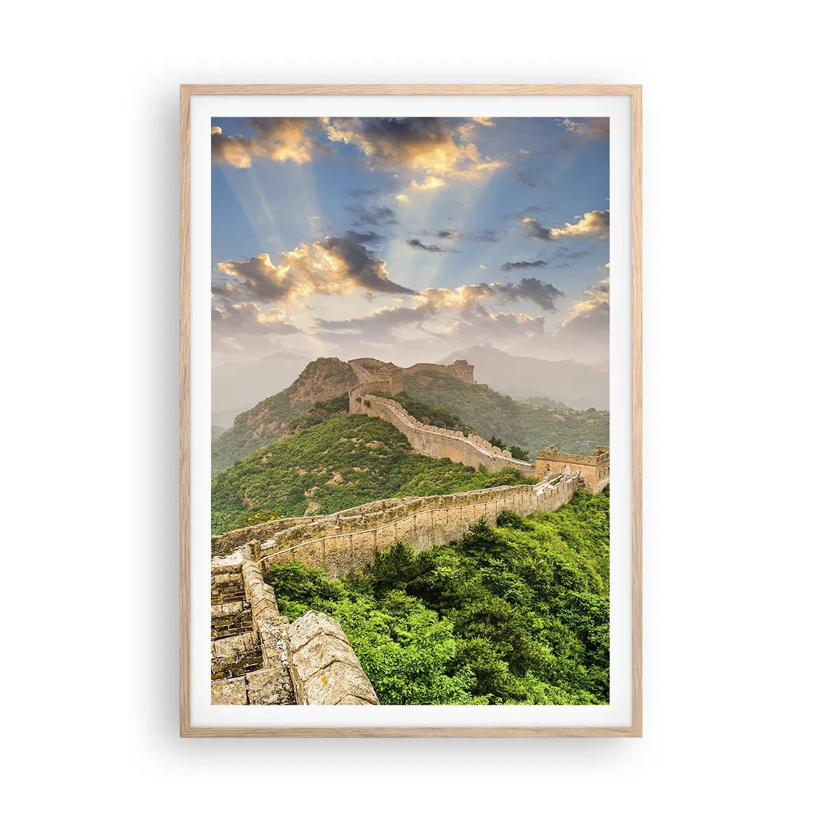 Poster in cornice rovere chiaro - La grandezza che non passa mai - 70x100 cm