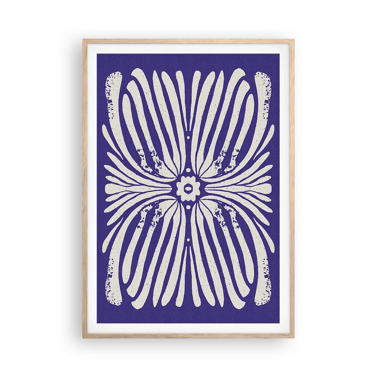 Poster in cornice rovere chiaro - Ispirazioni etniche - 70x100 cm