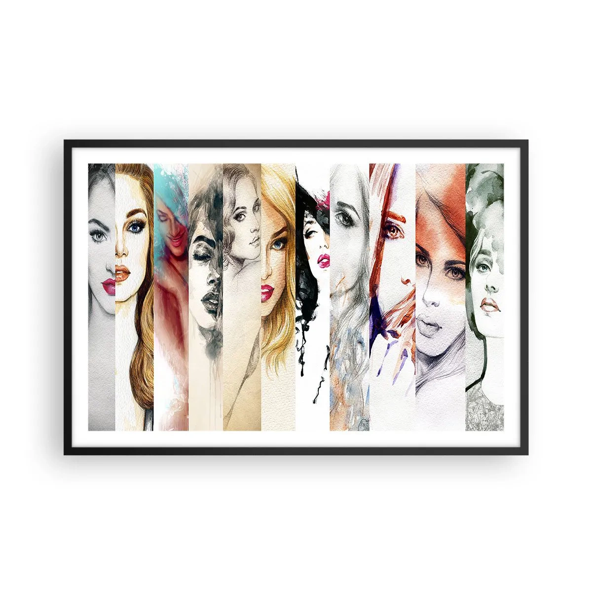 Poster in cornice nera - E sei sempre tu - 91x61 cm