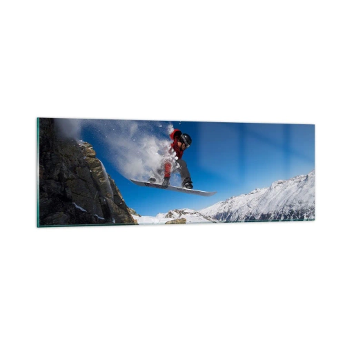 Quadro su vetro - E diventi parte del panorama - 90x30 cm