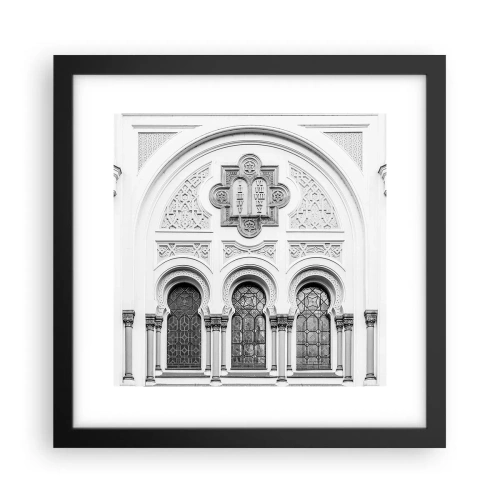 Poster in cornice nera - Al confine delle culture - 30x30 cm