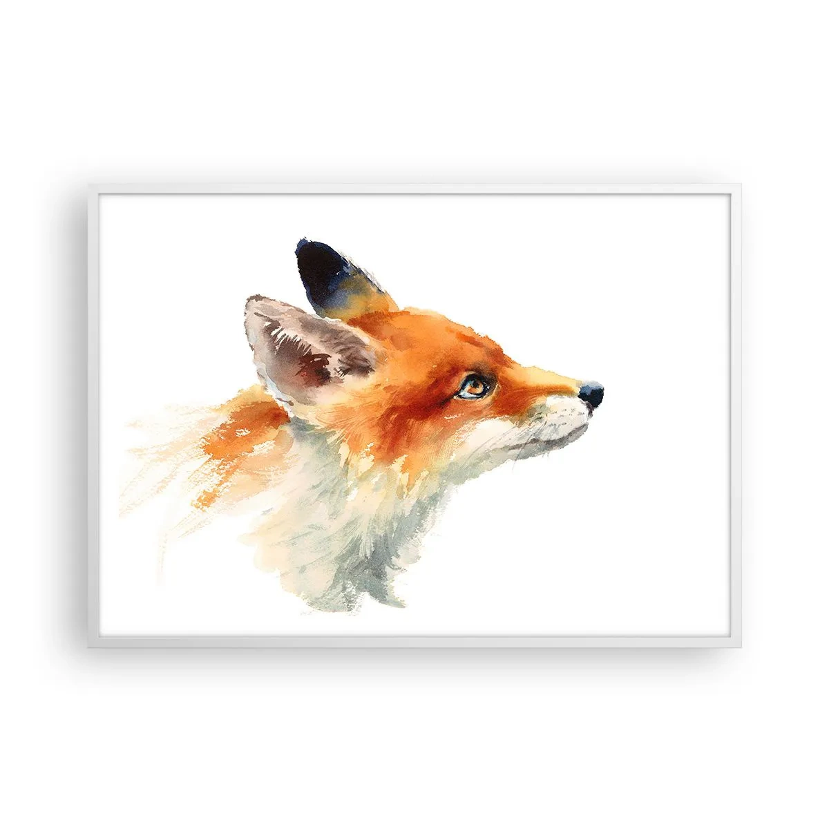 Poster in cornice bianca - La prudenza non è mai troppa - 100x70 cm