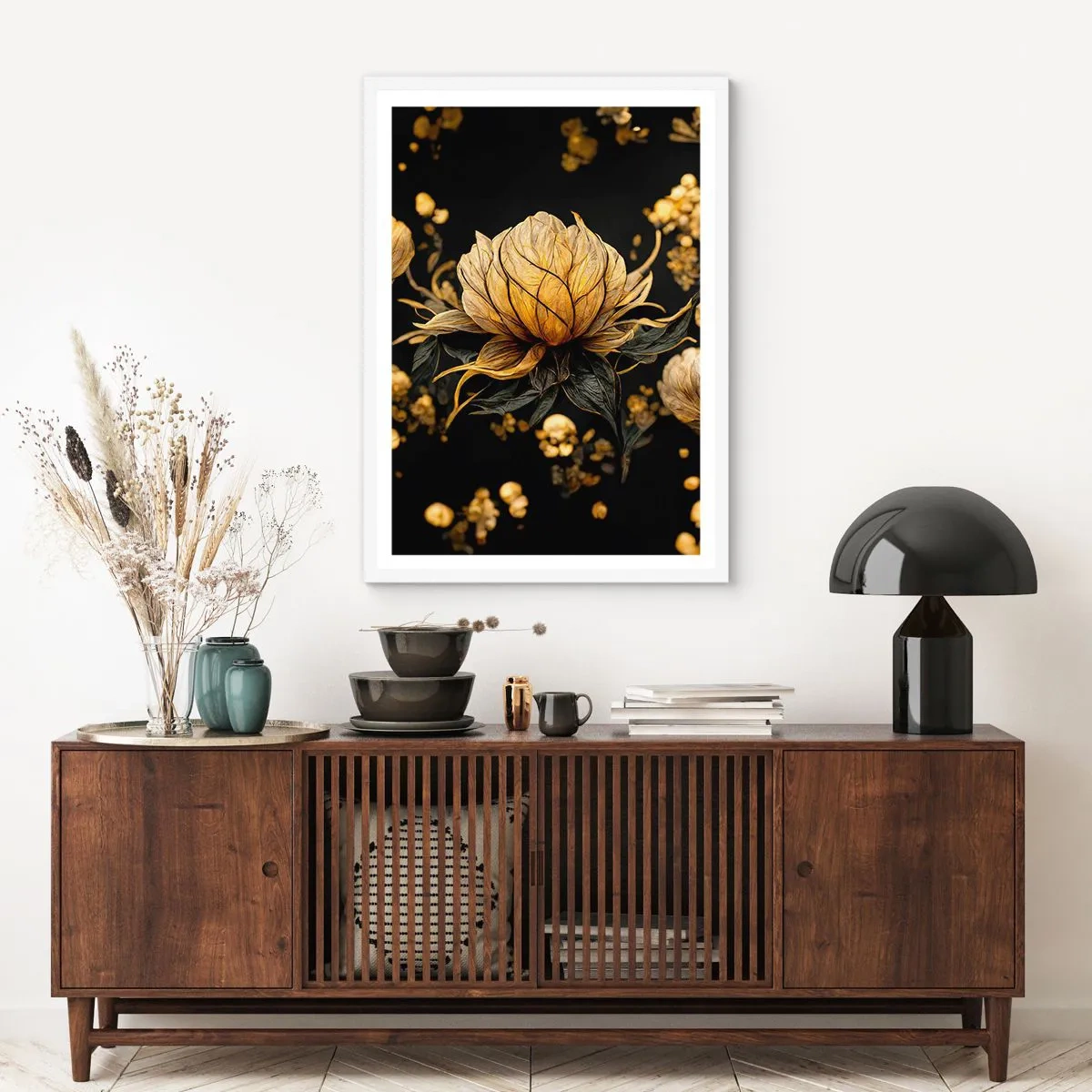Poster in cornice bianca - Delicata fragilità - 61x91 cm