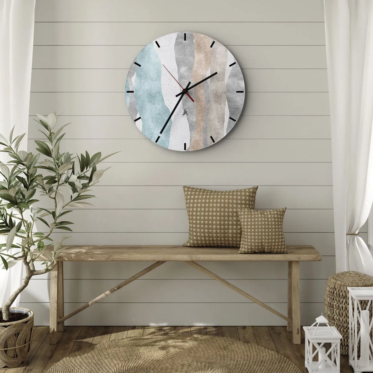 Orologio da parete - Orologio in Vetro - Studio di prossimità - 40x40 cm