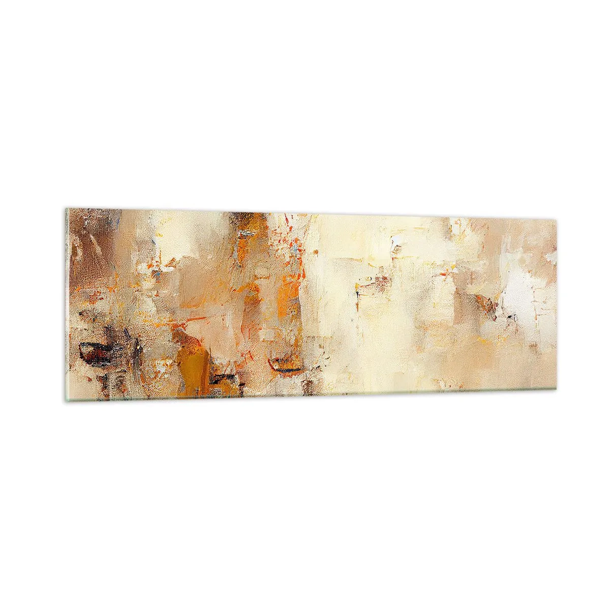 Quadro su vetro - L'anima dell'ambra - 90x30 cm