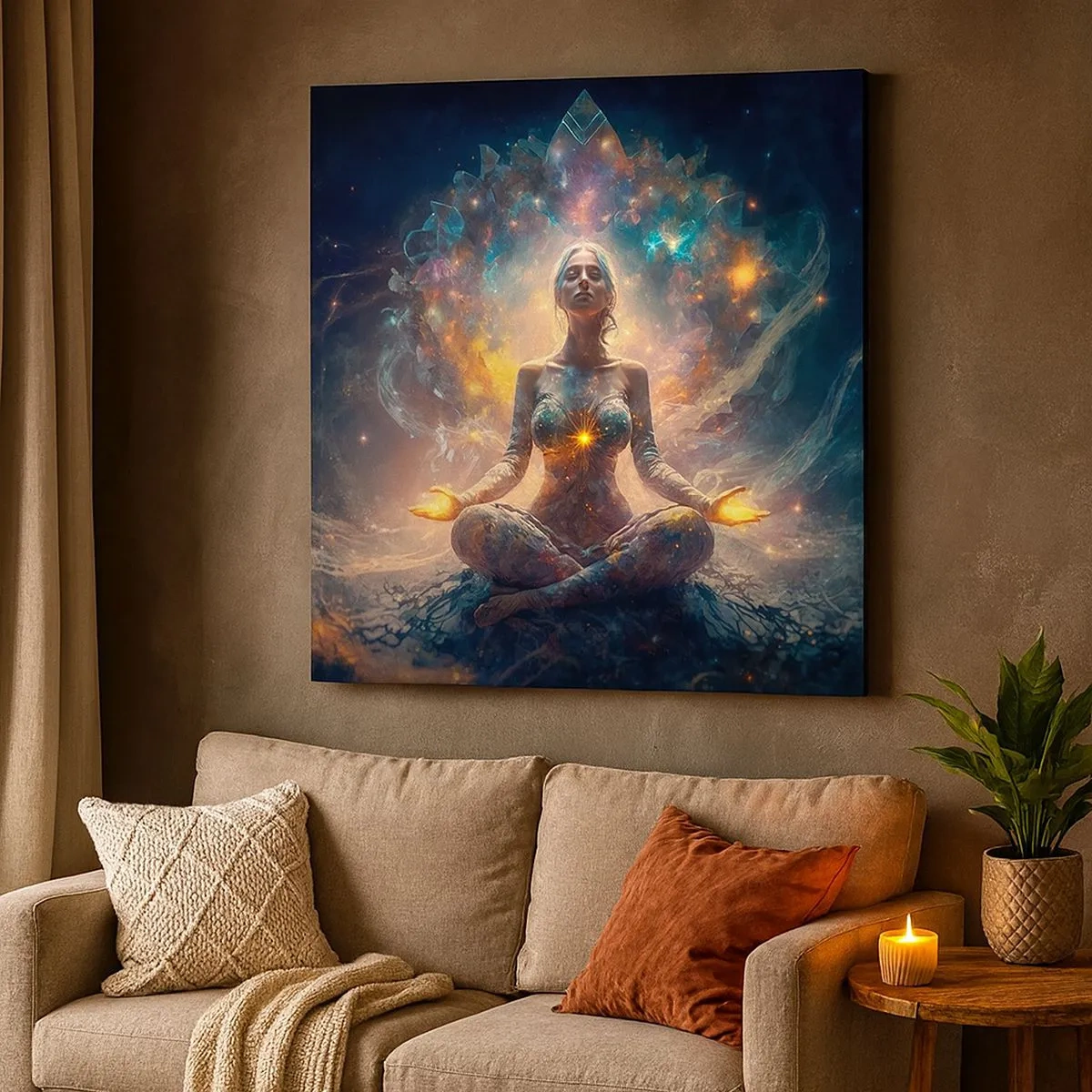 Quadro su tela - Stampe su Tela - Un flusso di energia buona - 30x30 cm