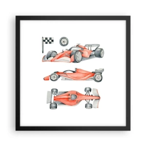 Poster in cornice nera - Inseguendo i sogni - 40x40 cm