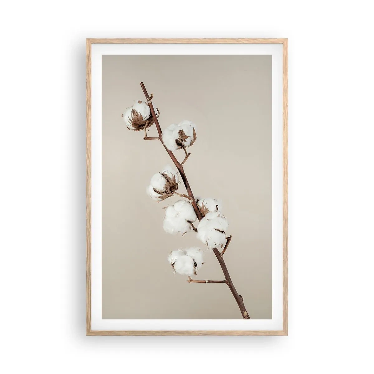 Poster in cornice rovere chiaro - Alla fonte della morbidezza - 61x91 cm