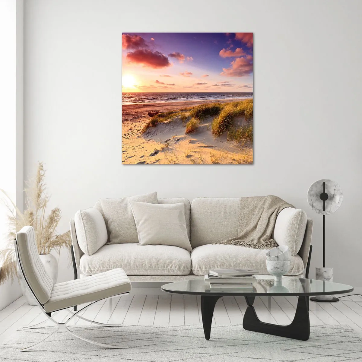 Quadro su vetro - L'aria già profuma di estate - 40x40 cm