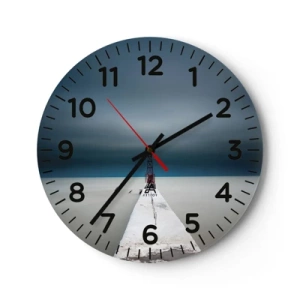 Orologio da parete - Orologio in Vetro - Incontrando l'infinito - 30x30 cm