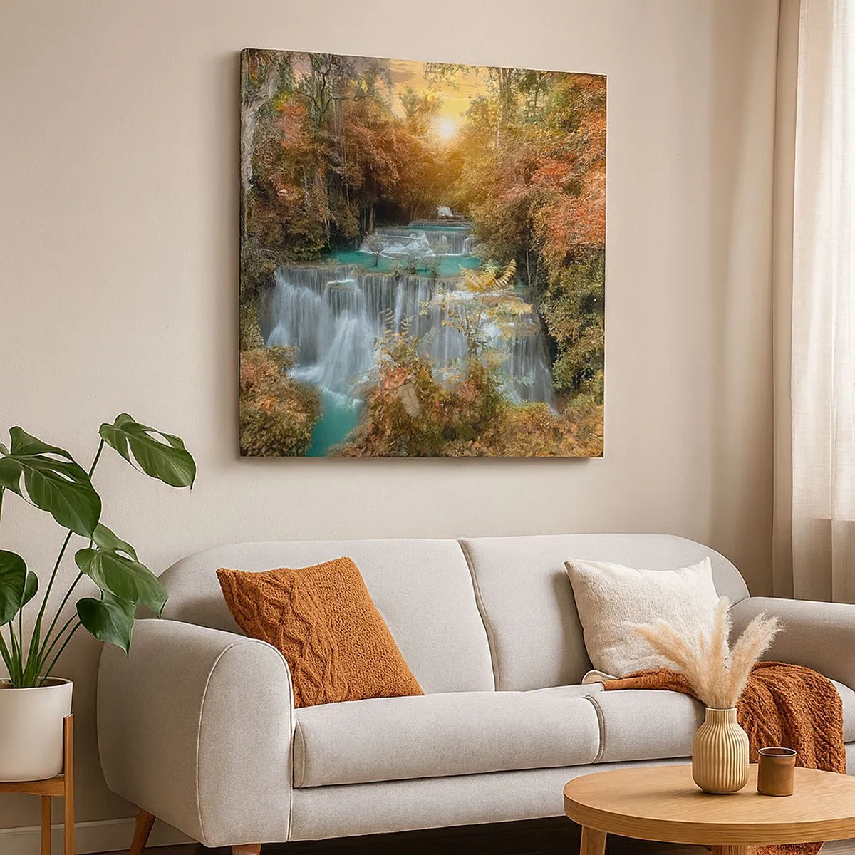 Quadro su tela - Stampe su Tela - Il tesoro nascosto nel bosco - 30x30 cm